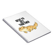 Geck Yo Act Samen Grappige Gecko Sfeer  Notitieboek (Rechterzijde)