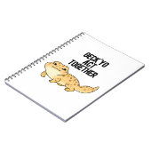 Geck Yo Act Samen Grappige Gecko Sfeer  Notitieboek (Linkerzijde)