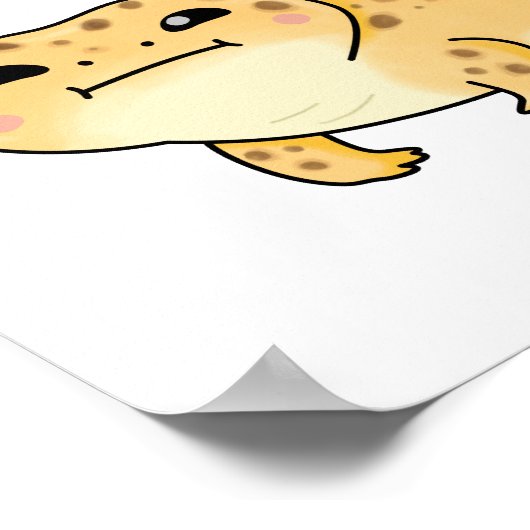 Geck Yo Act Together Funny Gecko Pun Poster (Hoek)