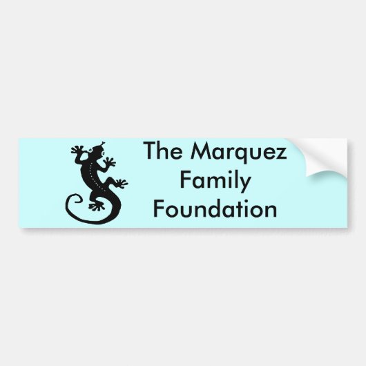 Gecko 1 bumpersticker (Voorkant)