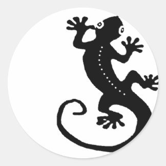 Gecko 1 ronde sticker