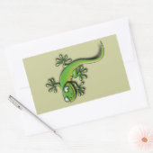Gecko 2 rechthoekige sticker (Envelop)