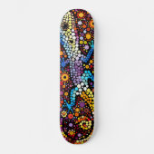 Gecko - Aboriginal stijl - Skateboard Deck (Voorkant)