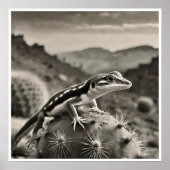 Gecko - Archief Kunstdruk Poster (Voorkant)