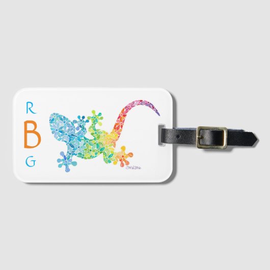 Gecko Bagagelabel (Voorkant (horizontaal))