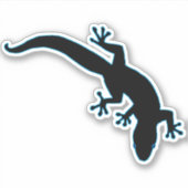 GECKO Blue Outline Sticker (Voorkant)
