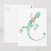 Gecko Briefkaart (Voorkant / Achterkant)