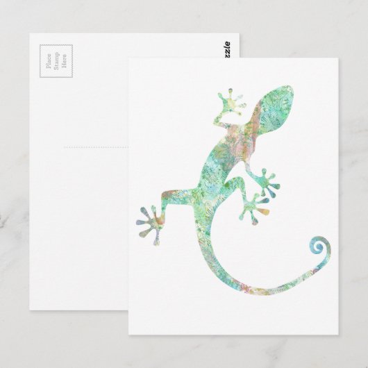 Gecko Briefkaart (Voorkant / Achterkant)