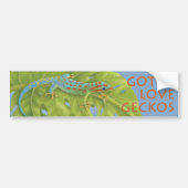 Gecko Bumpersticker (Voorkant)