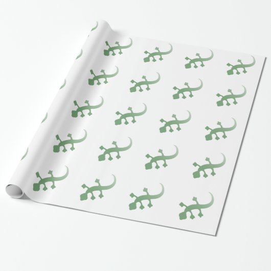 Gecko cadeaupapier (Uitgerold)