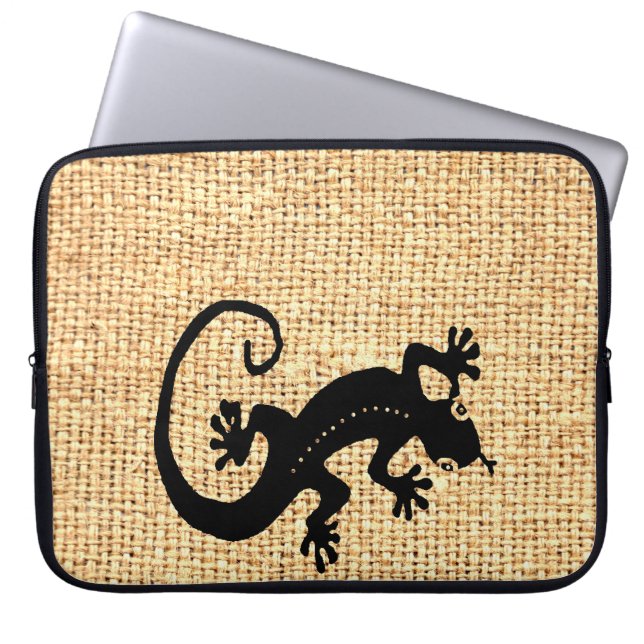 Gecko Coffee Laptop Sleeve (Voorkant)