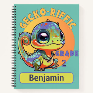 Gecko Custom Grade Naam Alfabet Nummer Lijn Dagen Notitieboek