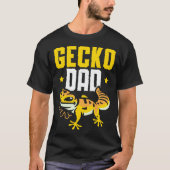 Gecko Dad Reptile Leopard Gecko Lizard T-shirt (Voorkant)
