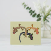 Gecko Dance Briefkaart (Staand voorkant)