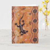 Gecko Dreaming Kaart (Gele Bloem)