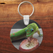 Gecko Eating Grapes Sleutelhanger (Voorkant)