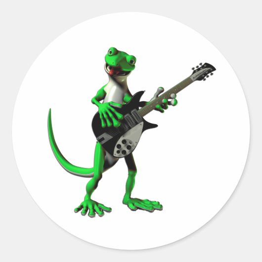 Gecko elektrische gitaar Stickers (Voorkant)