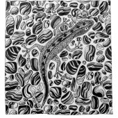 Gecko en keibels douchegordijn (Voorkant)