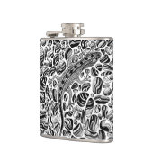 Gecko en keibels heupfles (Links)