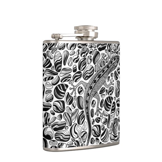 Gecko en keibels heupfles (Rechts)