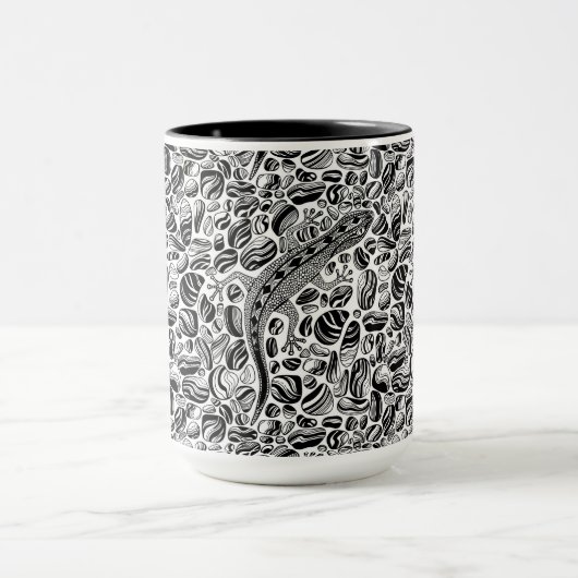 Gecko en keibels mok (Midden)