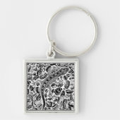 Gecko en keibels sleutelhanger (Voorkant)