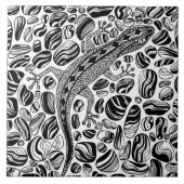 Gecko en keibels tegeltje (Voorkant)