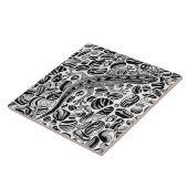 Gecko en keibels tegeltje (Zijkant)