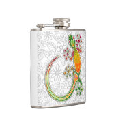 Gecko Floral Tribal Kunstflessen Heupfles (Rechts)