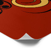 Gecko Flourish Poster (Hoek)