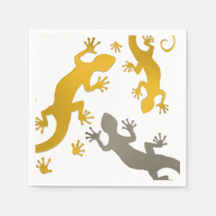 Gecko Gold Silver gebruiken, uw achtergrond en ide Servet