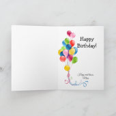 Gecko Hagedis Gestikte Vilt Verjaardag Kaart (Binnen)