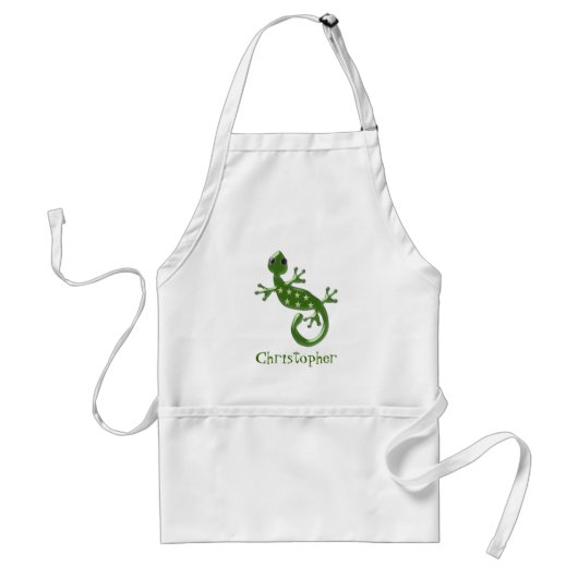 Gecko Hagedis Standaard Schort (Voorkant)