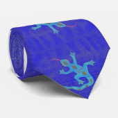 Gecko in Blauwe Das #3 (Opgerold)