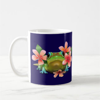 Gecko in de Plumeria Koffiemok