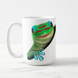 Gecko in een gat koffiemok