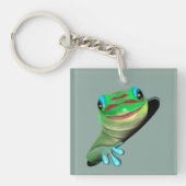 Gecko in een gat sleutelhanger (voorkant)