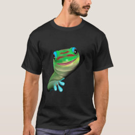 Gecko in een gat t-shirt