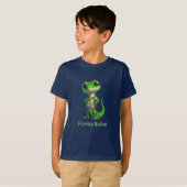 Gecko in tropisch Shirt (Voorkant volledig)
