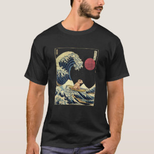 Gecko Japanse Kanagawa Golf Fun Surf Dier T-shirt