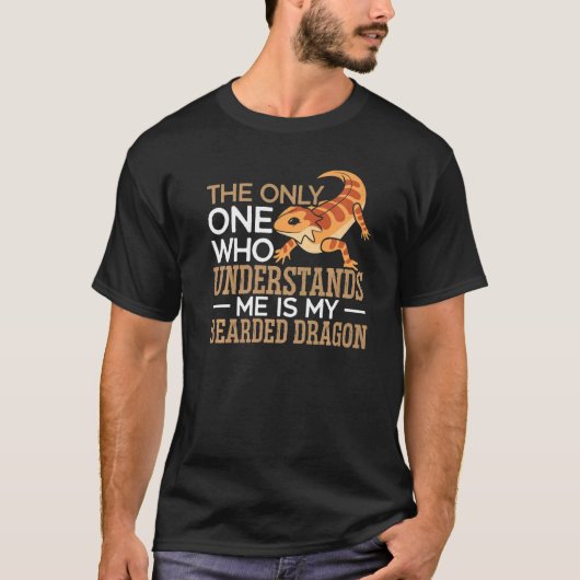 Gecko Jew Lizard Pogona Bearded Dragon T-shirt (Voorkant)