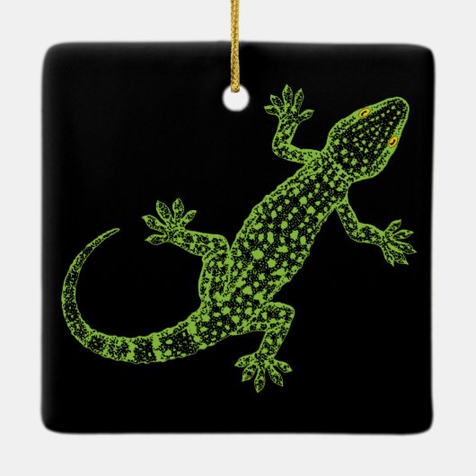 Gecko Keramisch Ornament (Achterkant)