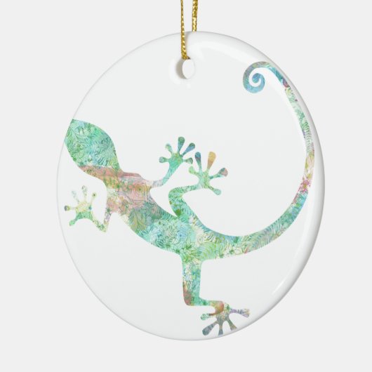 Gecko Keramisch Ornament (Links)