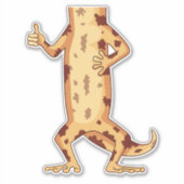 GECKO-LICHAAMSTER STICKER (Voorkant)