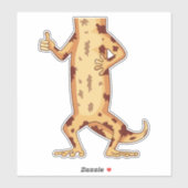 GECKO-LICHAAMSTER STICKER (Vel)