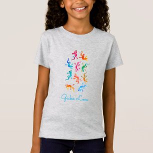 Gecko Liefde Leuke hagedis reptiel dierenvriend T-shirt
