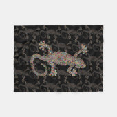 gecko LIZARD ART Fleece Deken (Voorkant (Horizontaal))