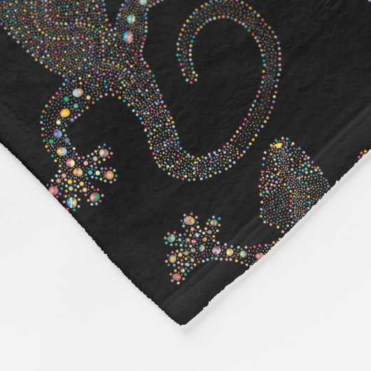 gecko LIZARD ART Fleece Deken (Hoek)