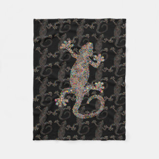 gecko LIZARD ART Fleece Deken