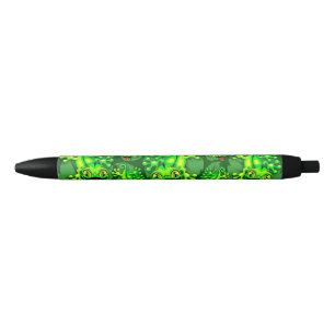 Gecko Lizard Baby Cartoon Zwarte Inkt Pen